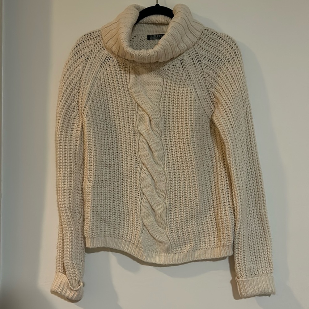 Cotton on turtleneck knit sweater
